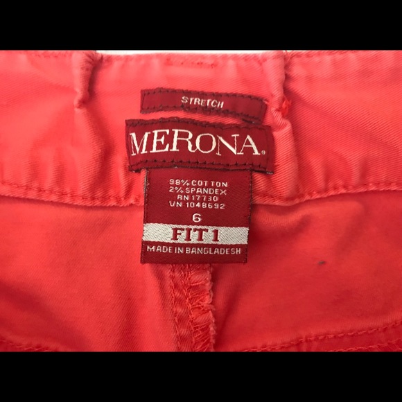 Cute Coral Ankle Cropped Pants - Picture 4 of 4